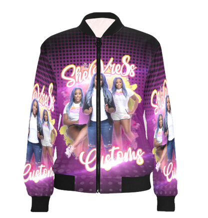 Custom Print Bomber Jacket for Women